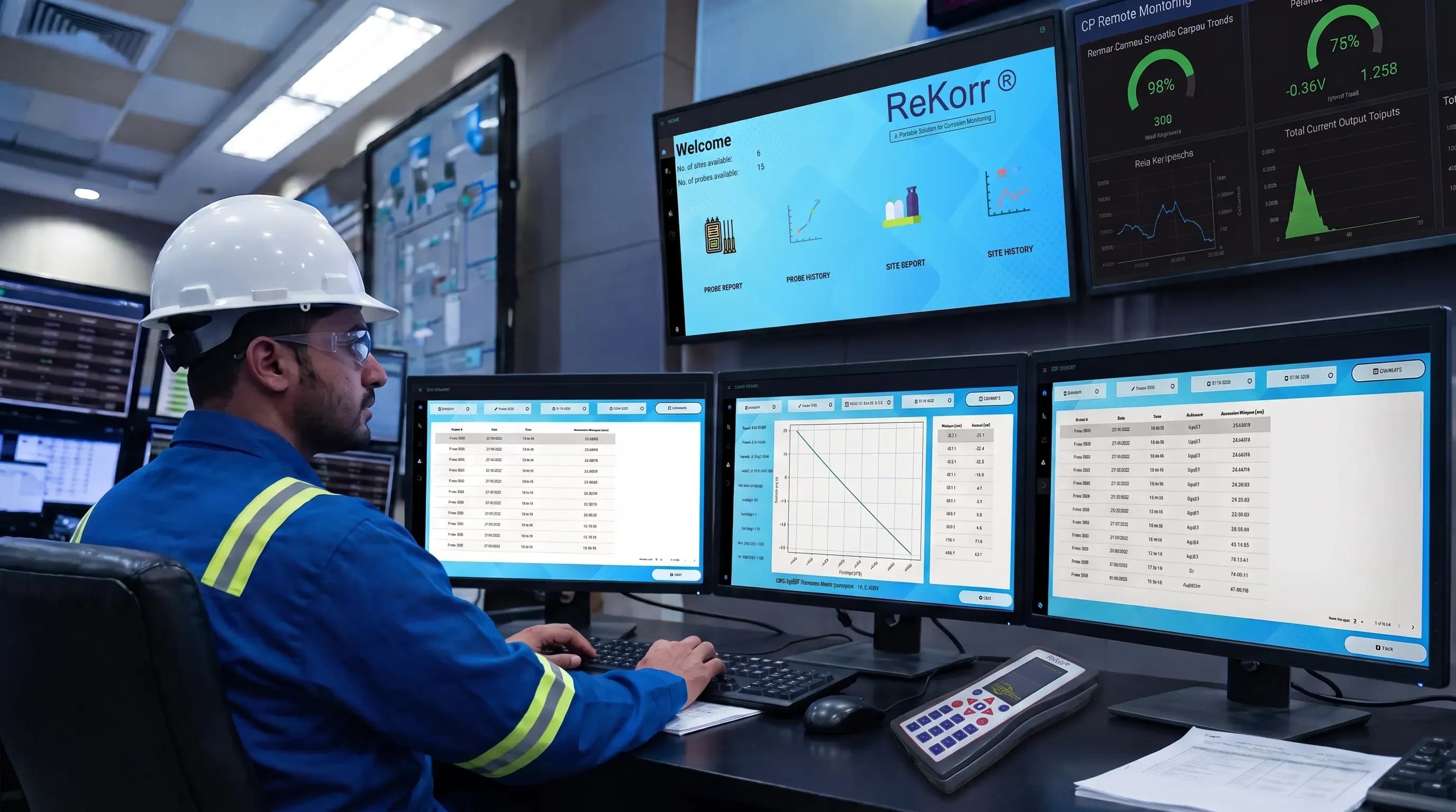 BSS Tech Corrosion Monitoring ReKorr Software Screen